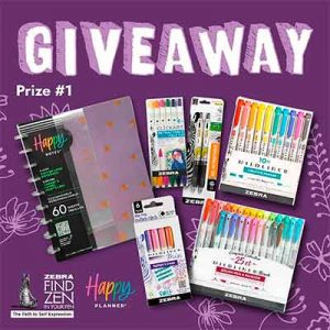 Free Gel Pens, Markers, Highlighters, Brush Pens, a Mousepad, a Pen Cup, and a Notebook